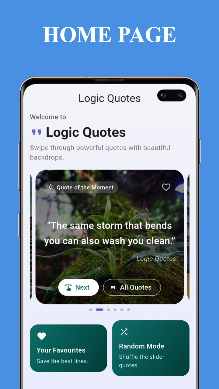 Logic Quotes – 1000+ Offline Quotes App (Flutter)