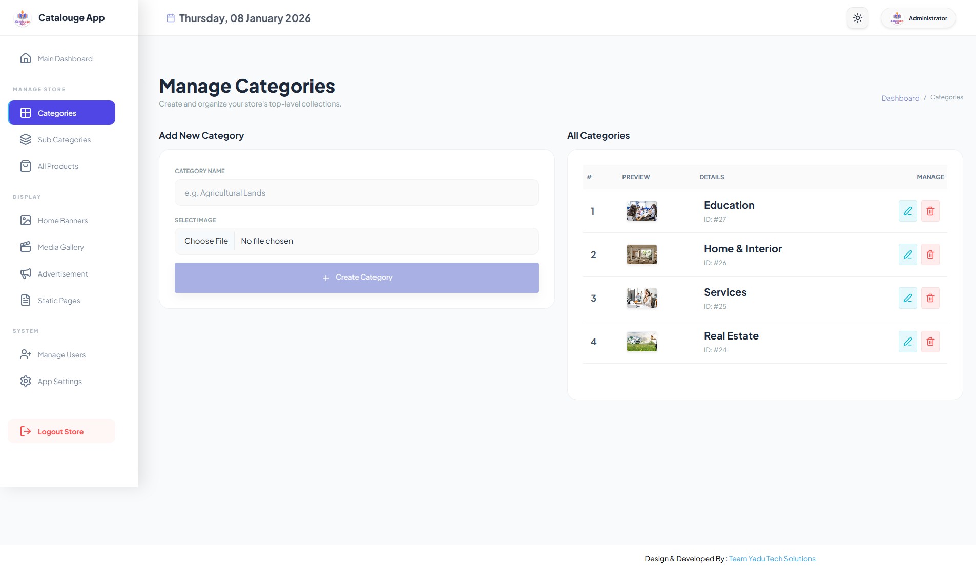 Multipurpose Digital Catalogue Android & iOS App with Website and Admin Panel V2.0