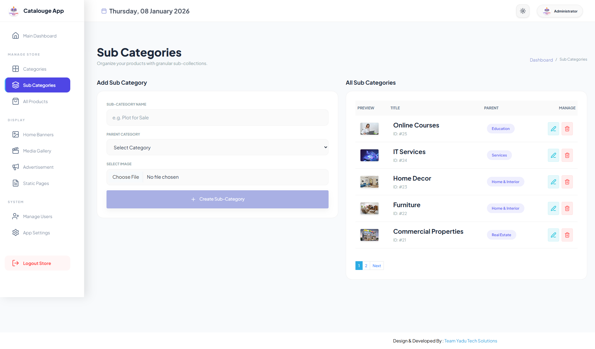 Multipurpose Digital Catalogue Android & iOS App with Website and Admin Panel V2.0