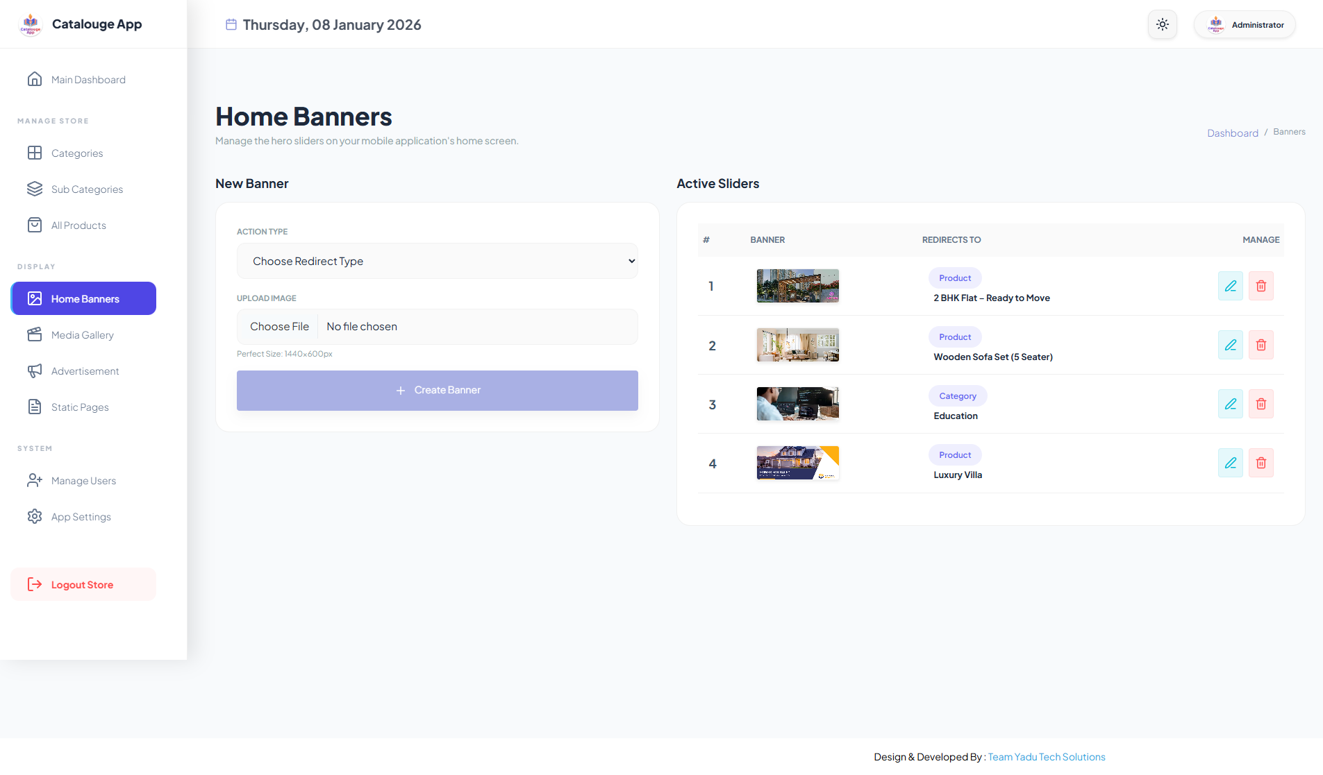 Multipurpose Digital Catalogue Android & iOS App with Website and Admin Panel V2.0