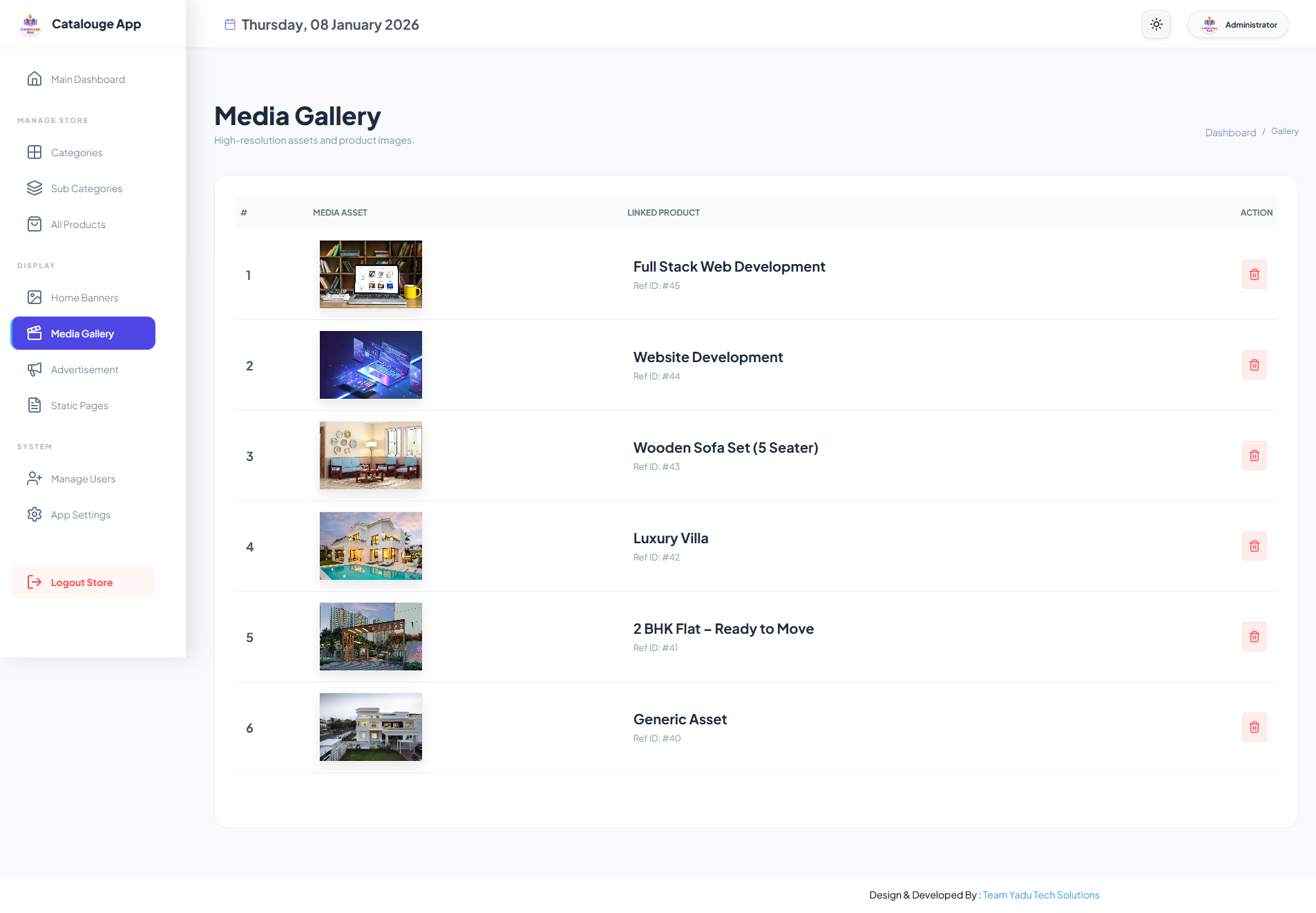 Multipurpose Digital Catalogue Android & iOS App with Website and Admin Panel V2.0