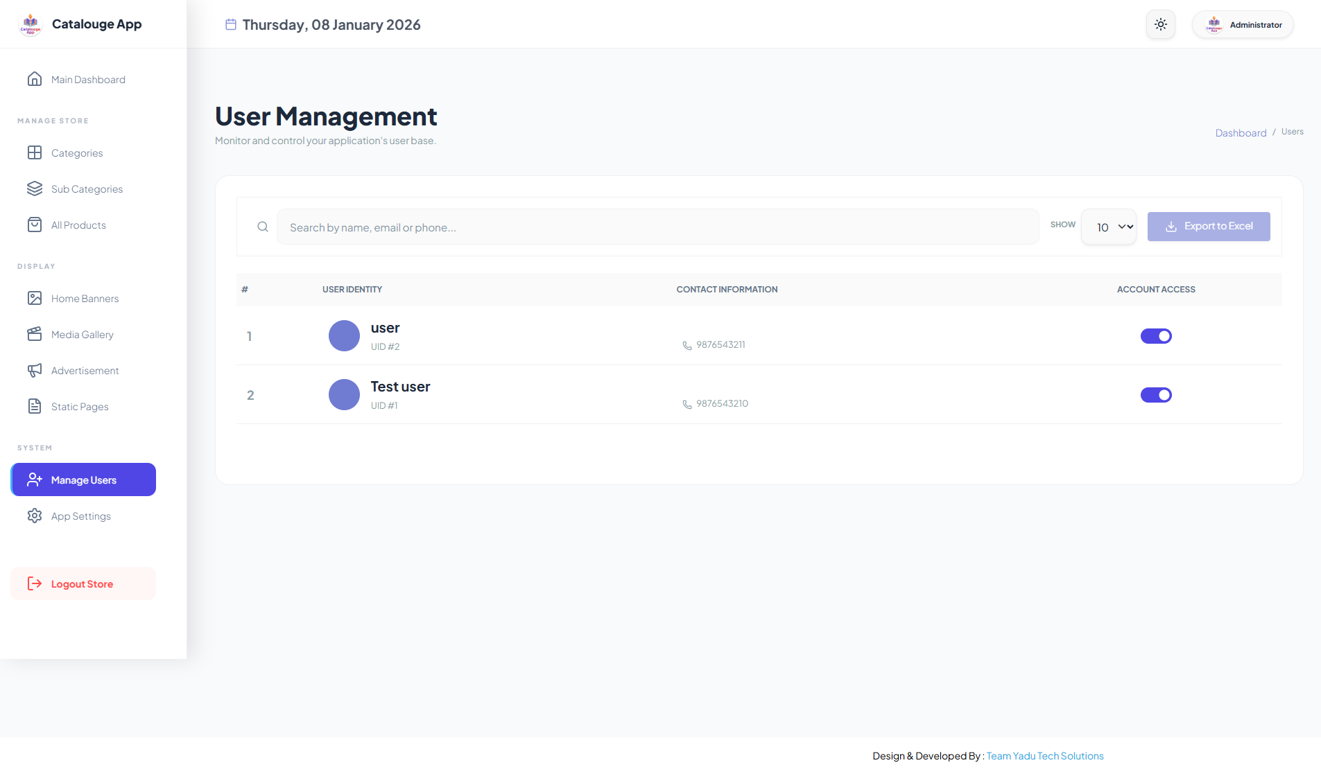 Multipurpose Digital Catalogue Android & iOS App with Website and Admin Panel V2.0