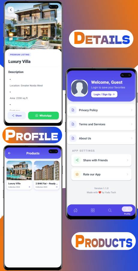Multipurpose Digital Catalogue Android & iOS App with Website and Admin Panel V2.0