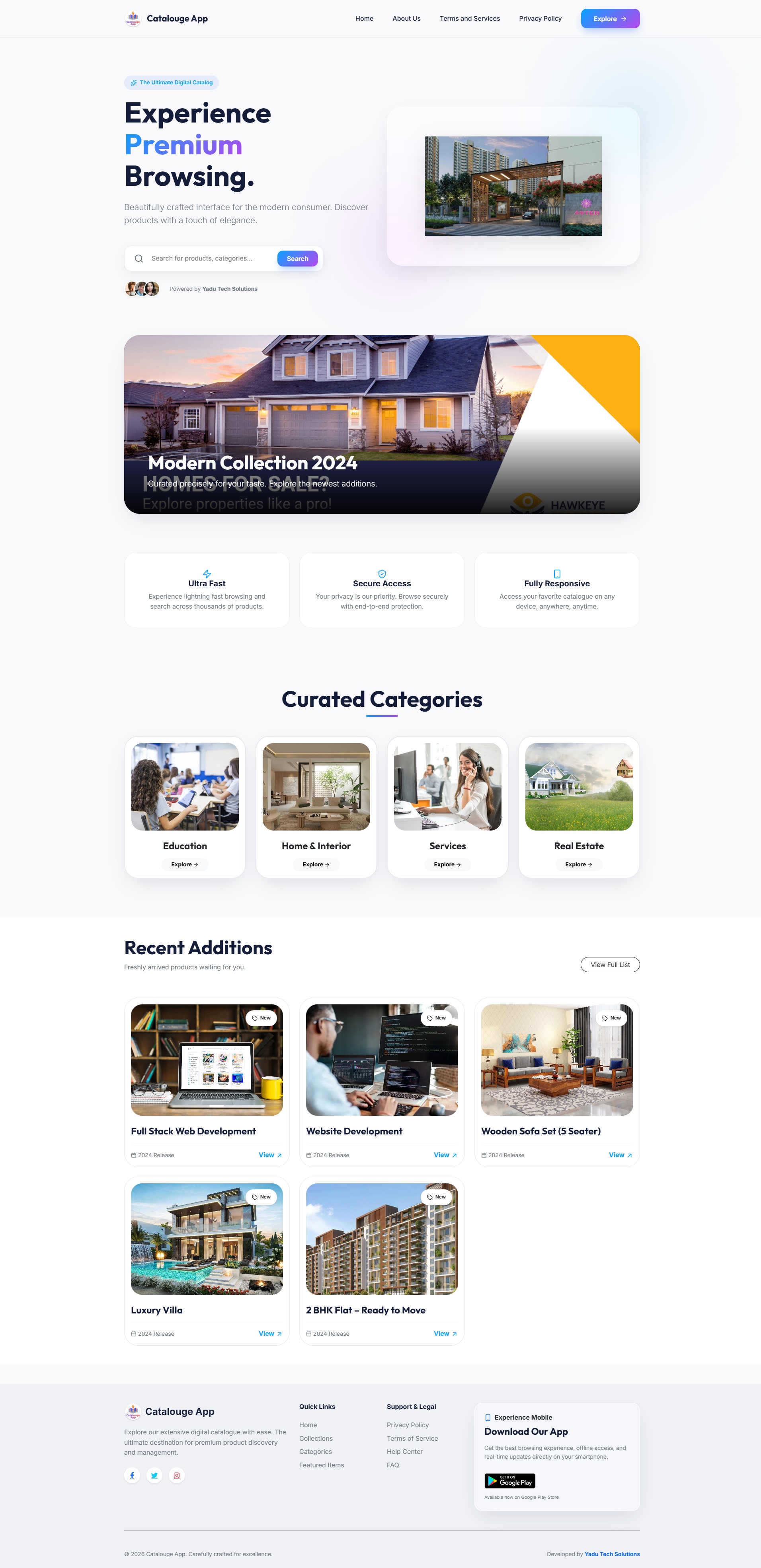Multipurpose Digital Catalogue Android & iOS App with Website and Admin Panel V2.0