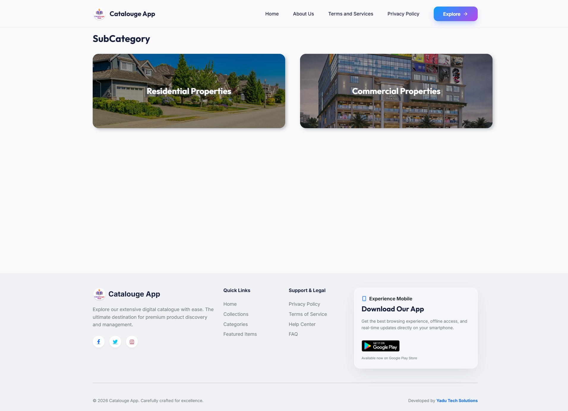 Multipurpose Digital Catalogue Android & iOS App with Website and Admin Panel V2.0