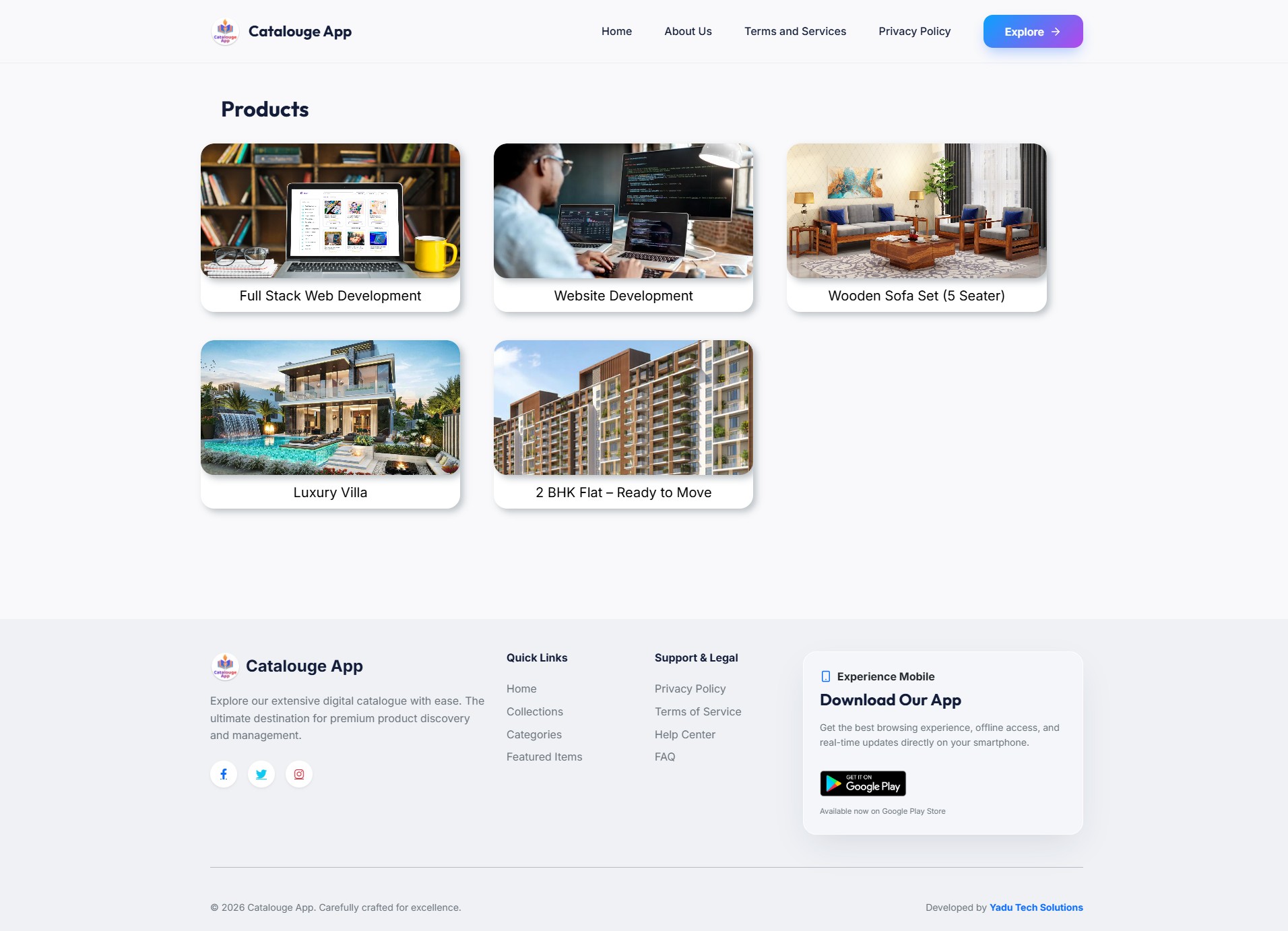 Multipurpose Digital Catalogue Android & iOS App with Website and Admin Panel V2.0