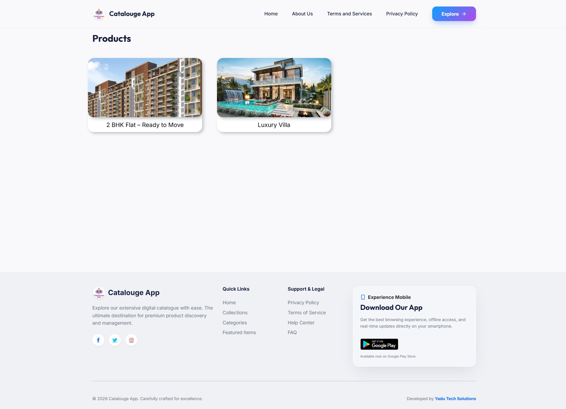 Multipurpose Digital Catalogue Android & iOS App with Website and Admin Panel V2.0