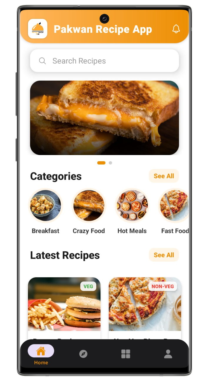 Pakwan Recipe Android & iOS App with Admin Panel - V2.0