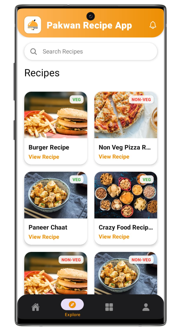 Pakwan Recipe Android & iOS App with Admin Panel - V2.0