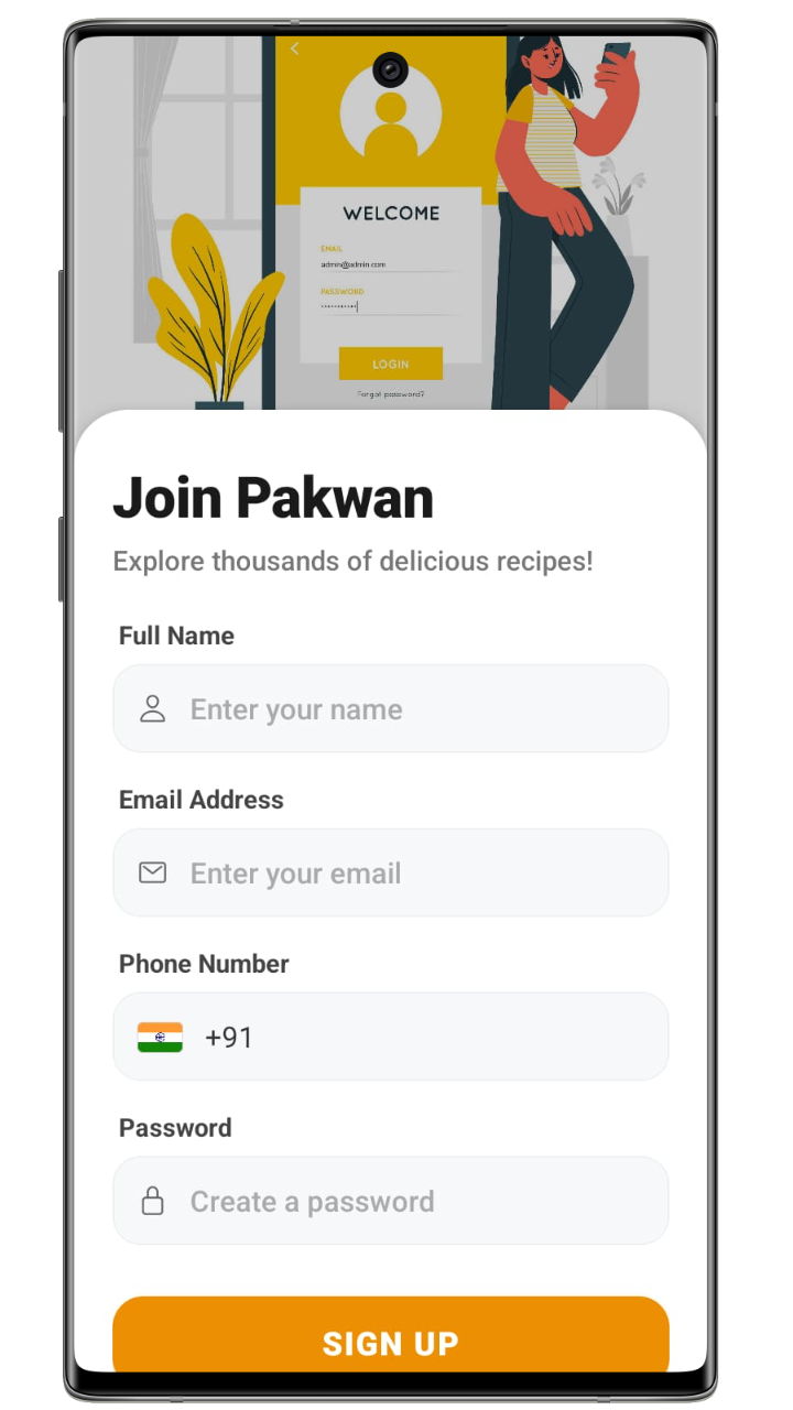 Pakwan Recipe Android & iOS App with Admin Panel - V2.0
