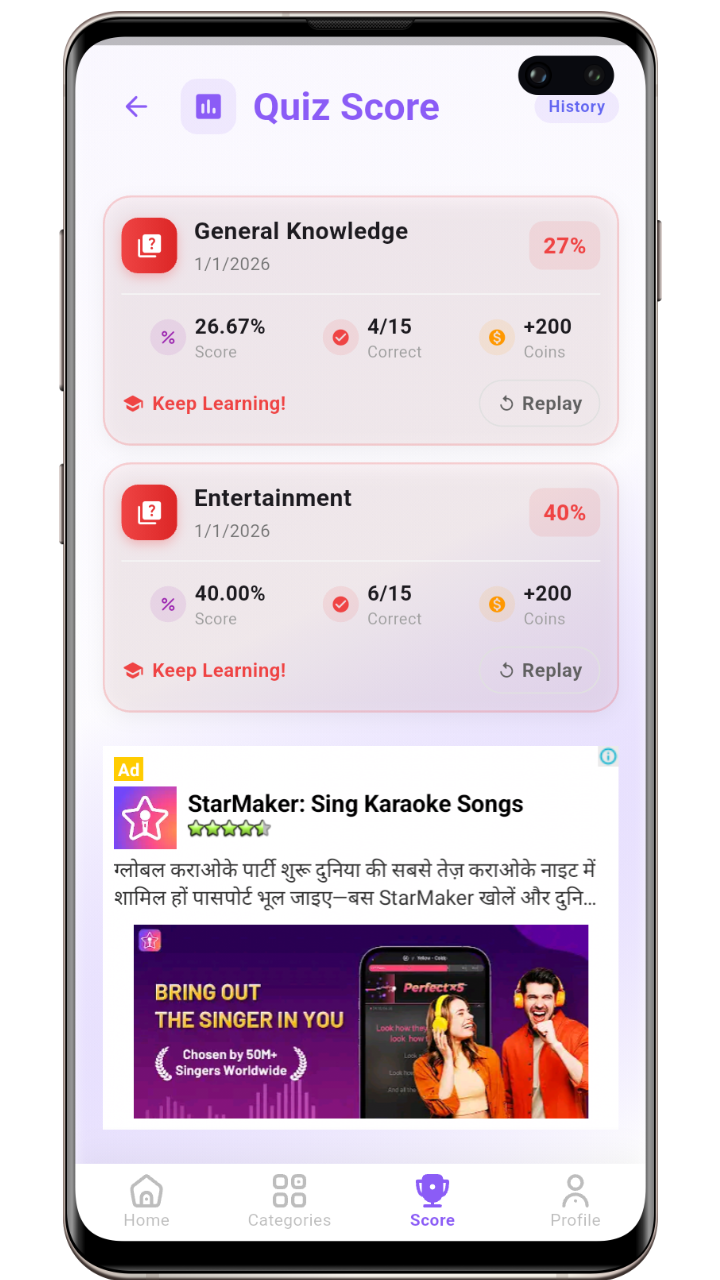 YonoQuiz – Fun Quiz & Trivia Game Full Application with Powerful Admin Panel