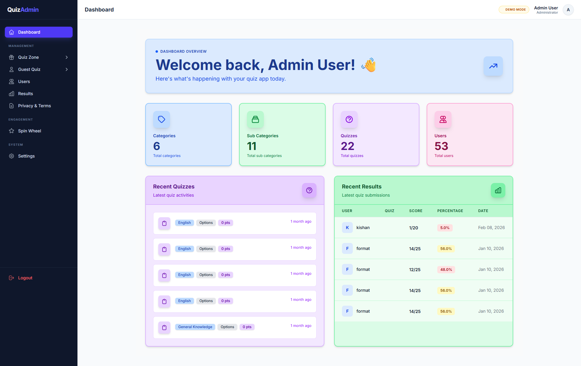 YonoQuiz – Fun Quiz & Trivia Game Full Application with Powerful Admin Panel